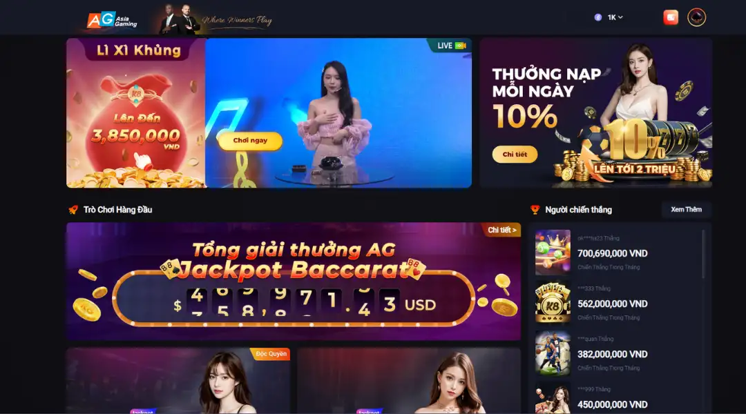 Casino trực tuyến K8