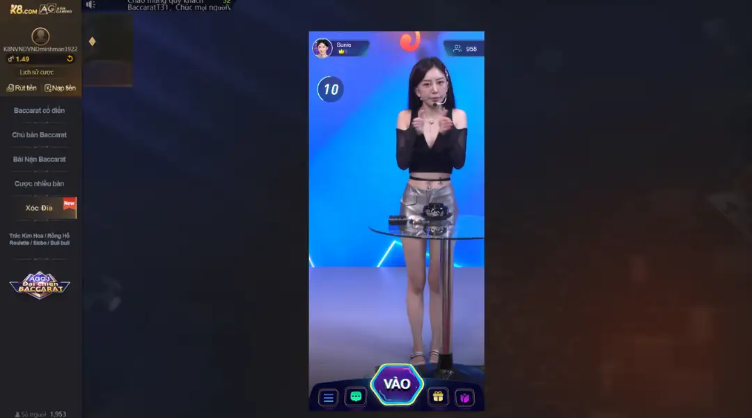 Livestream cùng những hotgirl hấp dẫn nhất ngay tại K8